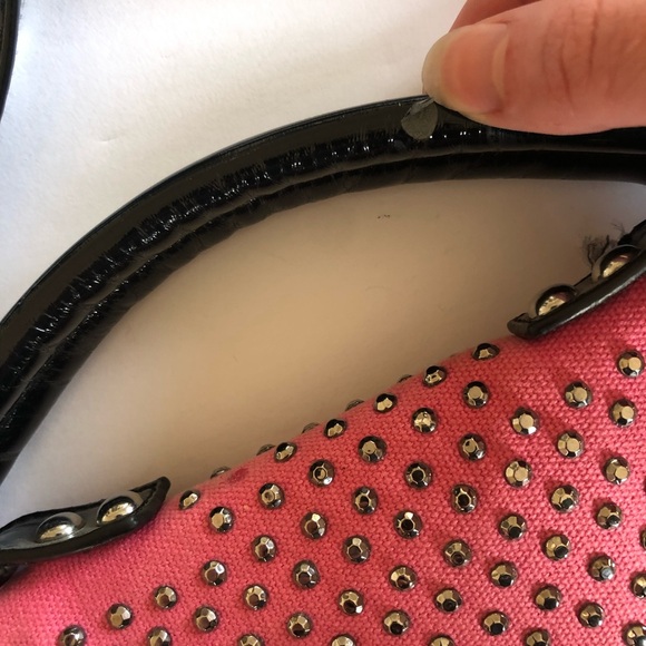 Hot Pink Bedazzled Mini Messenger Bag - Picture 7 of 7
